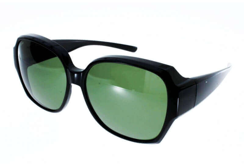 Lunettes De Soleil Polarisées Sur-lunettes - Taille L - Protection UV400 - Monture Ronde Pour Femme Et Homme